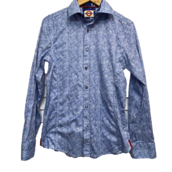 MEN'S Jermyn & Bond size s long sleeve button down long sleeve shirt - Picture 2 of 8